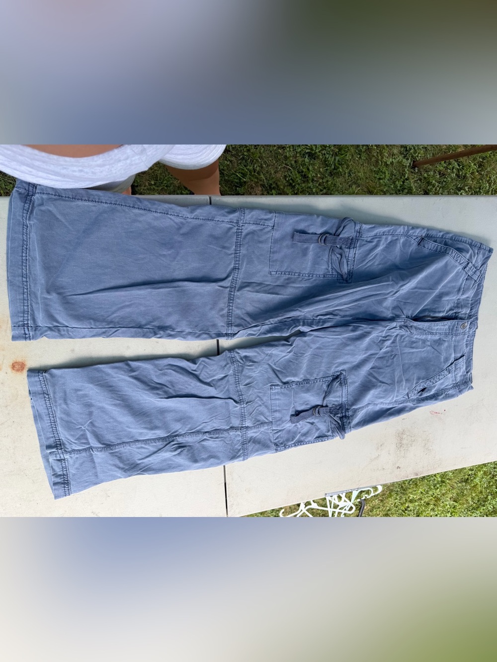 American Eagle Casual Slate Blue cargo pants
